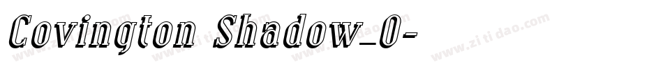 Covington Shadow_0字体转换